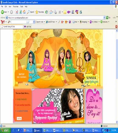 Innovation in activation Case Study : Sunsilk gang-of-girls.com Exceptional ratings for a websites No. of hits : 200 million Nos. of registration : 280,000 No.