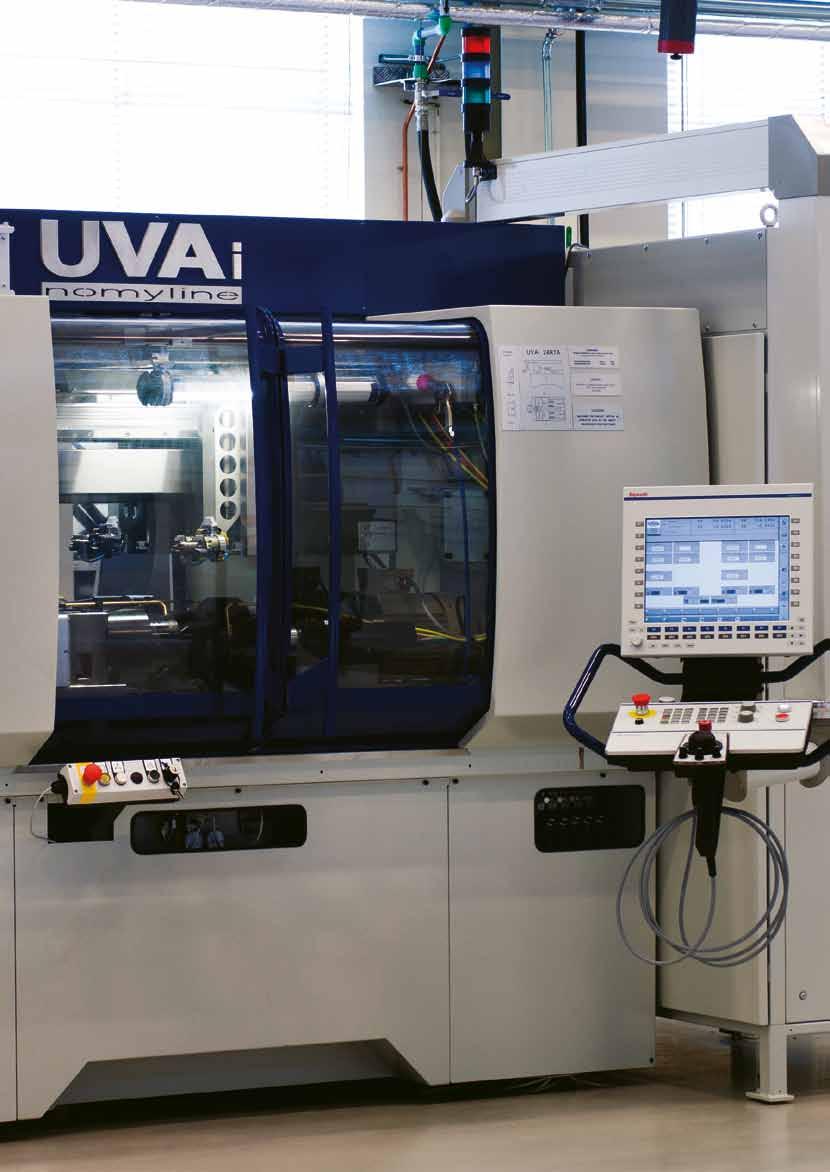 UVA Nomyline platform UVAi multiple internal grinding operations in a single chucking. UVAi Twin cuts cycle time by half or more.