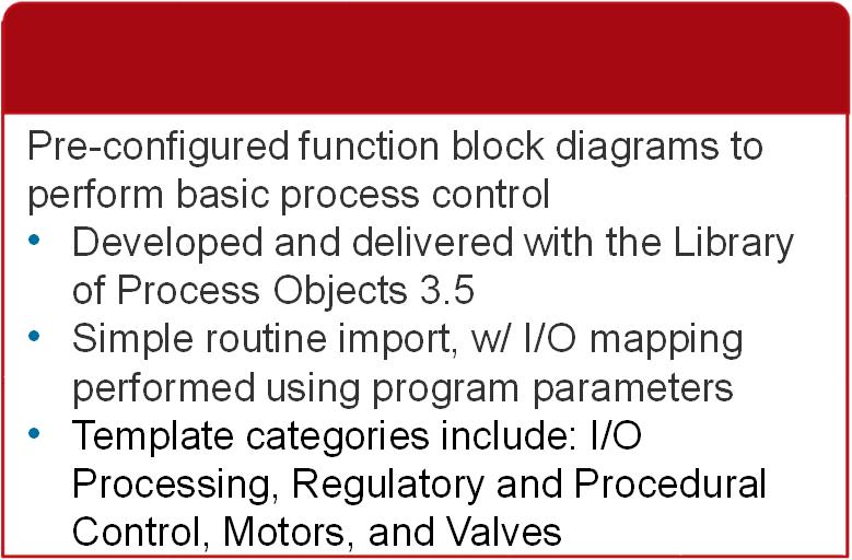 5 Simple routine import, w/ I/O mapping performed using program parameters Template categories