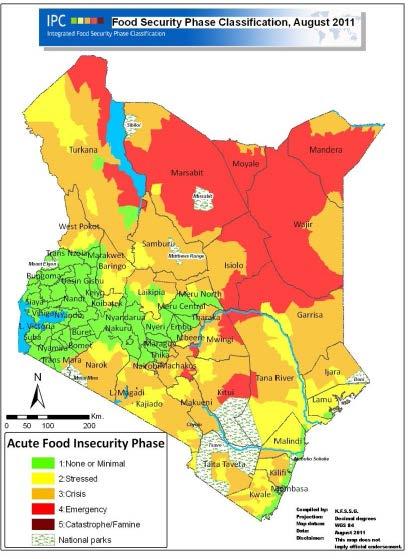 The Case of Kenya Approx 580,000 km 2 Popn estimated to be 40m 46% live below the poverty line of 1 US$ per capita per day >10m suffer from transient chronic food insecurity and poor nutrition.