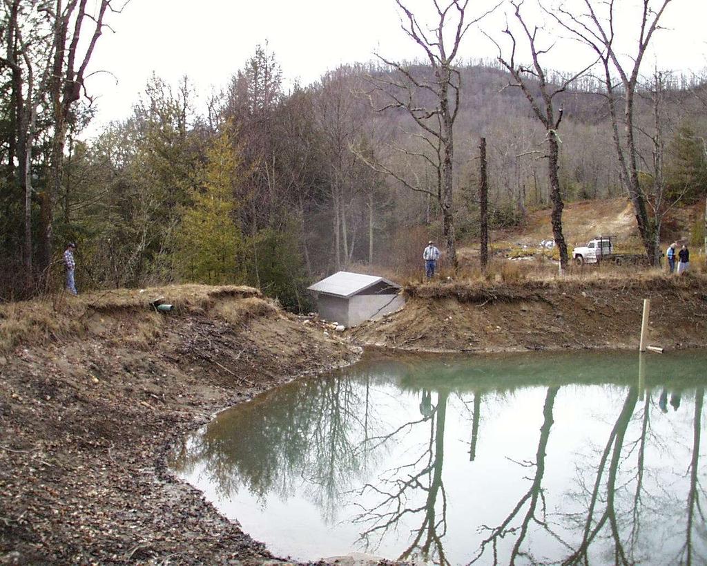 IMPROPERLY CONSTRUCTED DAM, TOO SMALL
