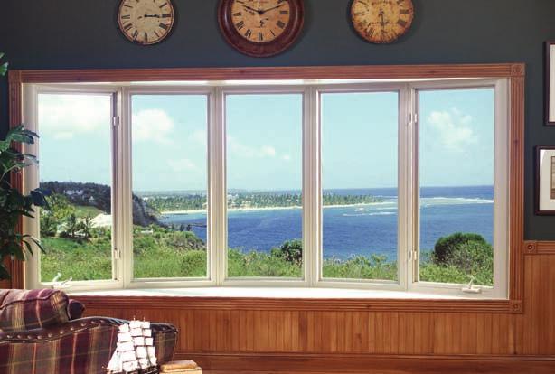 Bay/Bow Windows Bays and bows arrive completely assembled. So they re simple to install. Plus, you can choose either double hung or casement windows to flank the picture window.
