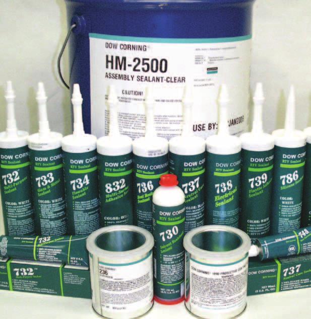 Innovative Technology Dow Corning Silicone Sealants Designed for Industrial Assembly and Maintenance Silicon-based Dow Corning sealants last longer and are more versatile than most organic polymer