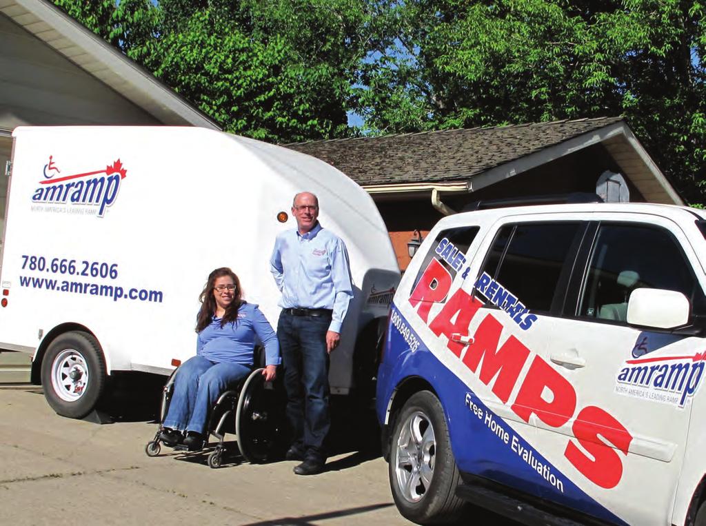 for amramp s first Canadian franchise team is making accessibility easier Success By Suzanne Bowness You ve probably seen wheelchair ramps, both permanent and temporary, set up to help people