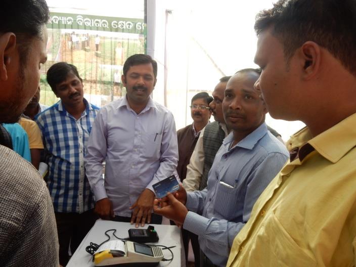 Odisha: Use of POS machine