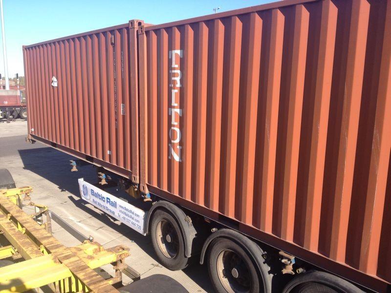 Container trucking service in Poland Door deliveries provided with own cntr chassis Turn around (re-use) of empties agreed with