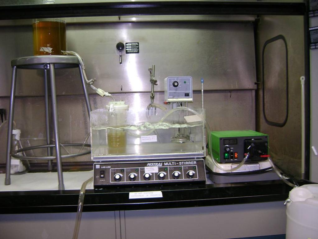 4. EXPERIMENTAL SETUP Figure 4.1 shows the complete experimental setup. The experiment was setup in a fume hood.