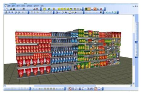 With 3D Visual capabilities retailer can manage realistic planograms that include custom fixtures and curved shelves, as well as slat walls complete with signs and textures.
