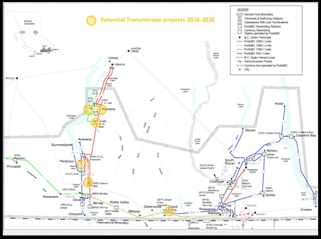 Potential Future Transmission Projects Line reconductor Tx