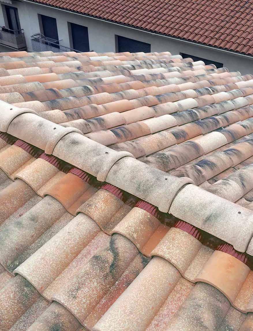 ADVANTAGES Perfect imitation of curved roof tile. Maximum stability, with double nib support.