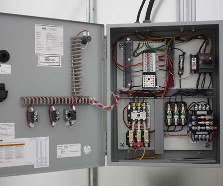 For non-pressurized booths, the electromechanical control panel is a cost-effective