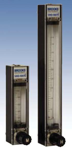 www.clarksol.com BROOKS 1350G & 1355G Glass Tube Variable Area Flowmeters Low Flow, 65 & 150 mm Tubes, Optional Constant Diff.