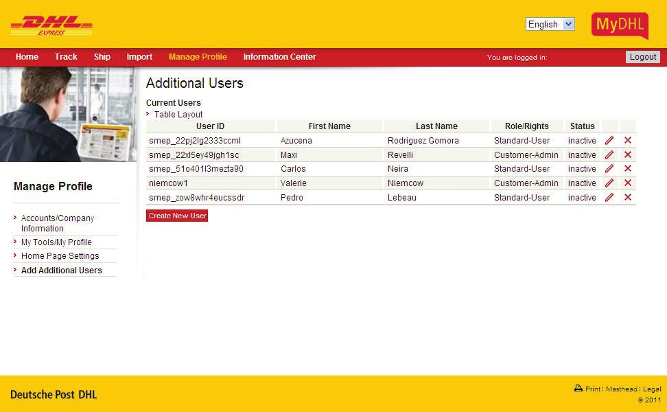 Manage Multiple Users 17 ADDITIONAL USERS (continued) Clearly see all of the authorized users at-a-glance for your company accounts.