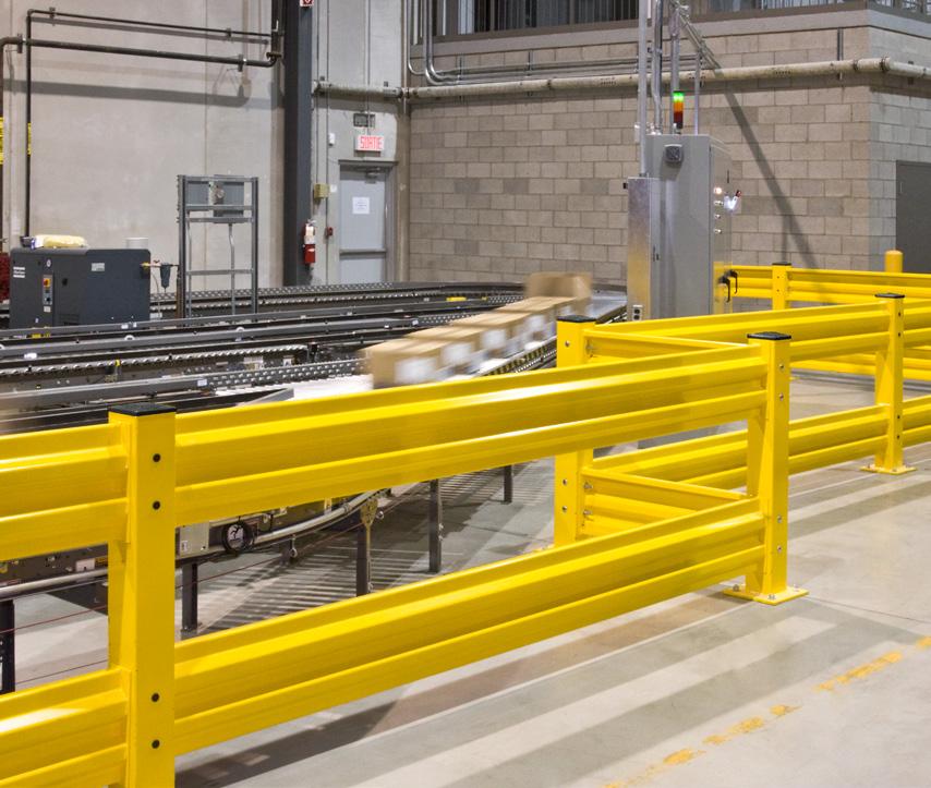 Conveyor Perimeter Protection Guardrail Trouble-free for your peace of mind. Install a Cogan heavy-duty guardrail system and create a protective shield between your workers and your equipment.