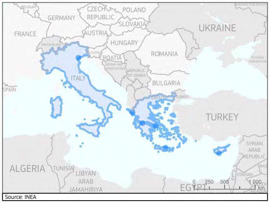 MoS Projects Poseidon Med II - 2014-EU-TM-0673-Study Cyprus, Greece, Italy The forthcoming 2020 global sulphur cap regulations (0,5%) are going to create a challenge for marine transportation in the