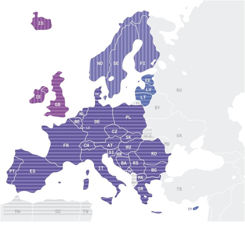 The European Interconnected System ENTSO-E Founded 19 December 2008 and fully operational since 1 July 2009 Represents 42 TSOs from 34 countries 525 million citizens served 828 GW generation 305,000
