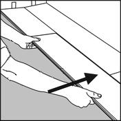 way. Fig 8. Push to slide the plank against the row in front so it aligns with the first plank.
