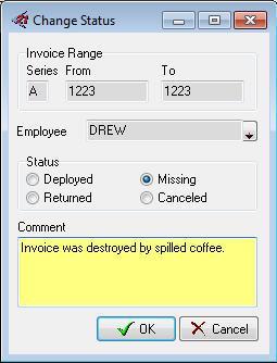Accounts Receivable Invoicing 5. Click OK 6. Click Yes to confirm status change 7.