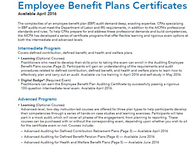 AICPA response (continued) Early April 2016, the AICPA launched an employee