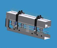 container size changeovers, fully automatic container guide adjustment via pneumatic cylinders Standard Design Sound and