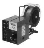 EQUIPMENT 1 WIRE FEEDERS LN-21 KA11389 KA11389 The LN-21 is a 2 roll wire feeder. Designed for light/medium duty applications for 0.8 up to 1.6mm wires in solid, aluminum and flux-cored.