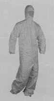 DISPOSABLE CLOTHING CY025 Dupont Tyvek Barrier Man White combination overall. Elasticised hood, wrists and ankles.