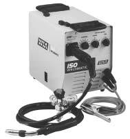 1 WELDING EQUIPMENT MIG MACHINES - SINGLE PHASE WELDMATIC 150 Part No. CP115-0 A rugged and powerful MIG welder for home, trades or light industrial applications.