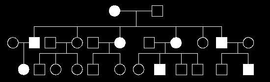Example 1 Autosomal Dominant Characteristics of a pedigree for an autosomal dominant trait: Trait appears in all generations Trait appears in offspring if only one parent displays