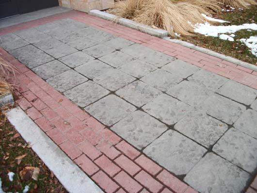 of Information: CSL Cost Database Brick and concrete pavers are generally in good condition.
