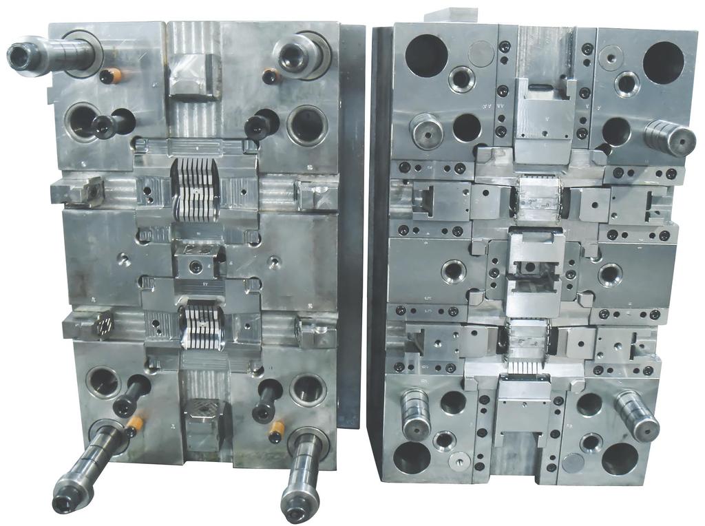 Plastic moulding applications Large plastic injection mould. The inserts are made of Calmax.
