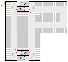 00m between each parking space can accommodate angles and traffic intersections by providing differing deck plate widths such as 2 grid elements for one way traffic or 3 grid elements for two way