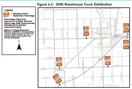 I-35 Truck Traffic Generation - LPKC Truck Traffic examined for both LPKC Intermodal and LPKC Distribution Warehouses Data based on documentation