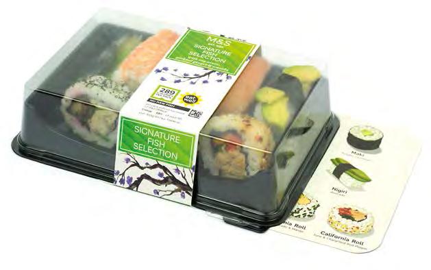 Baguettes, Rolls & Speciality Breads Sushi Cartonboard Sleeves Expertly designed to provide a partial covering for easy product viewing and convenient removal, sleeves deliver premium positioning and