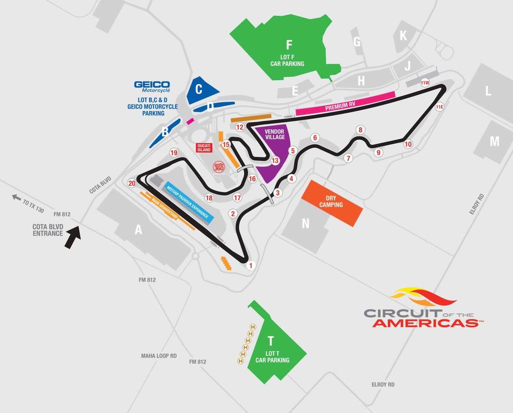 1 Introduction Circuit of the Americas (COTA) is a multi-purpose facility that will host the most prestigious racing events in the world, including the Formula 1 (F1) United States Grand Prix (USGP).