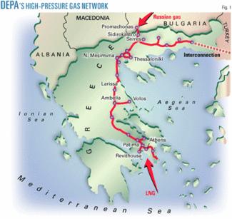DEPA s high-pressure gas network (Fig. 1) first experienced operational problems caused by black powder in imported natural gas in March 1999.