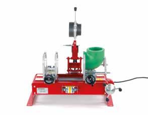 6.2.2 Socket Welding with a Stationary Welding Machine, from 40 mm 6.2.2.1 Area of use We recommend the use of a stationary welding machine for the welding of larger pipe diameters and for the pre-assembly of installation elements.