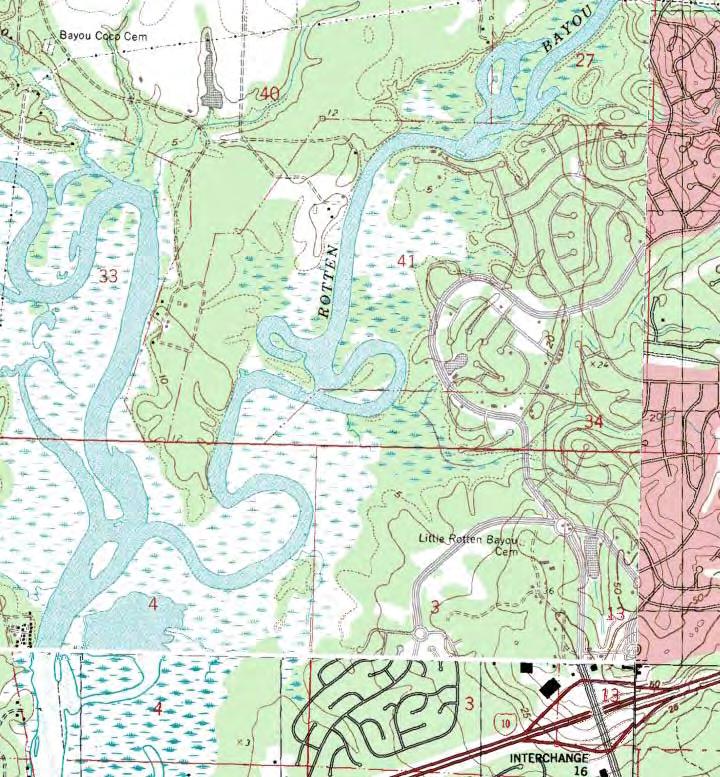 Site: Devils Elbow Restoration Project Diamondhead, MS Figure Title: USGS Topographic Map (Map