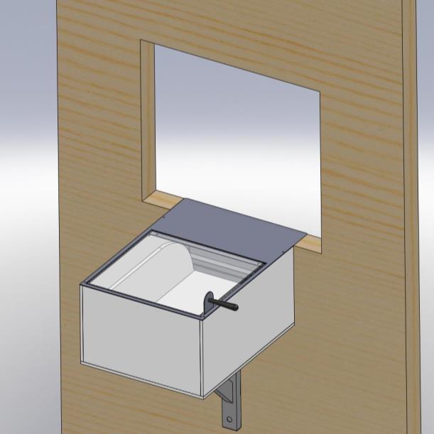 If provided, fasten the support bracket to the wall underneath the drawer so that the weight of the drawer assembly rests on top of the support