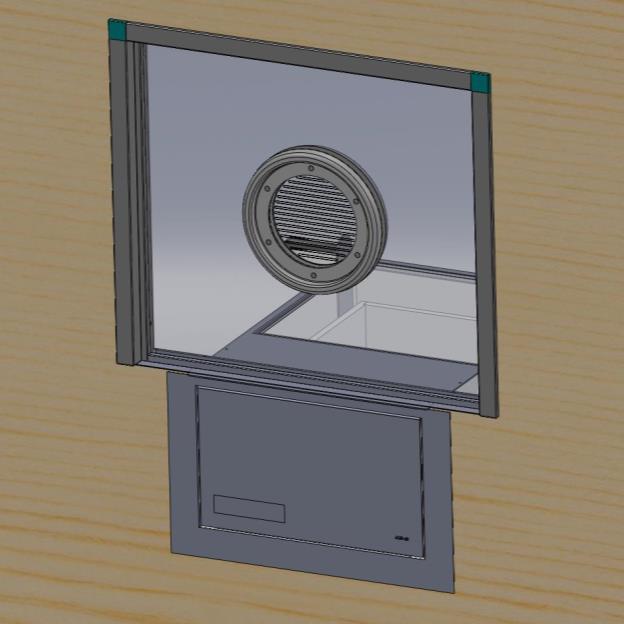 Installation Guide CAUTION The following steps will require at least two installers in order to hold brackets, plates, and window in position while marking and fastening. G. Slide the Tempered Glass Window in between the two Mounting Plates.
