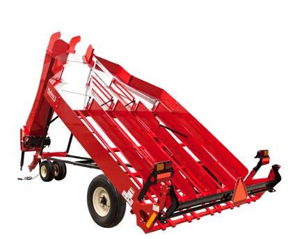 815 lbs* *Approximate Weight Features Handles 14 x 18 and 16 x 18 bales 32-44 long at whatever density is needed, with no