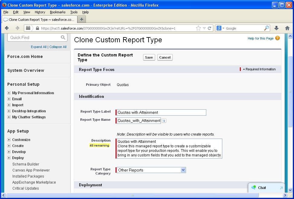 Creating Customizable Report Types Salesforce Report types define the underlying queries that all Salesforce Reports are based upon.