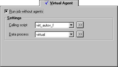 Virtual Agent Tab A Virtual Agent job is an outbound job during which the Mosaix system manages calling activities without agents.
