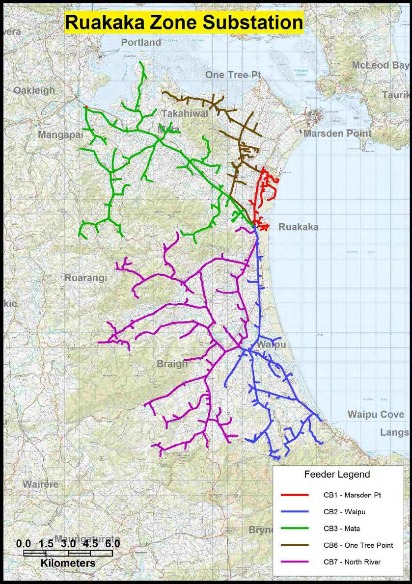 Network Development Plan 5-15 Ruakaka Zone Substation Ruakaka Geographic