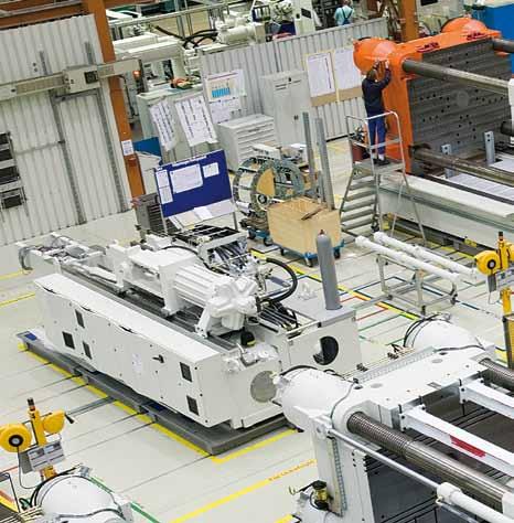 DESIGN BASICS The MX series setting new benchmarks for big injection molding machines All the modules that make up an MX machine operate smoothly and efficiently together.