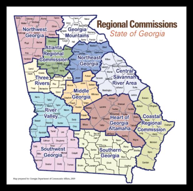Forestry Economic Impact by Region Regions Output Jobs Compensation ($ mil) # ($ mil) Three Rivers 882 2,713 174 SW Georgia 1,093 3,362 215 Southern Georgia 1,277 3,927 252 River Valley 738 2,268 145