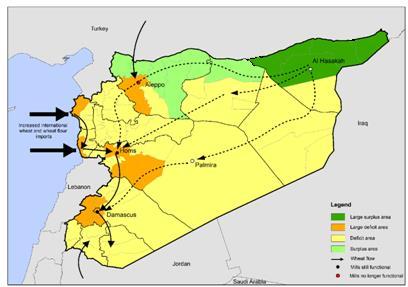 - 37 - Figure 13: Syrian Arab Republic - Domestic wheat flows, 2015 Source: WFP.