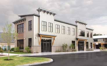 DeveloperDriven/DesignBuild Woodside Parkway Center Woodside Development // Bend, OR This 23,259 square foot, two-level structure features a contemporary, bold design