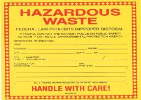 General Requirements for both SQGs and LQGs Identify all hazardous waste generated. Determine your hazardous waste generator status. Obtain a site-specific generator EPA ID number.