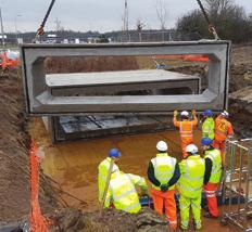 vehicles. The contractor should provide a suitable crane of adequate capacity for lifting the culvert.