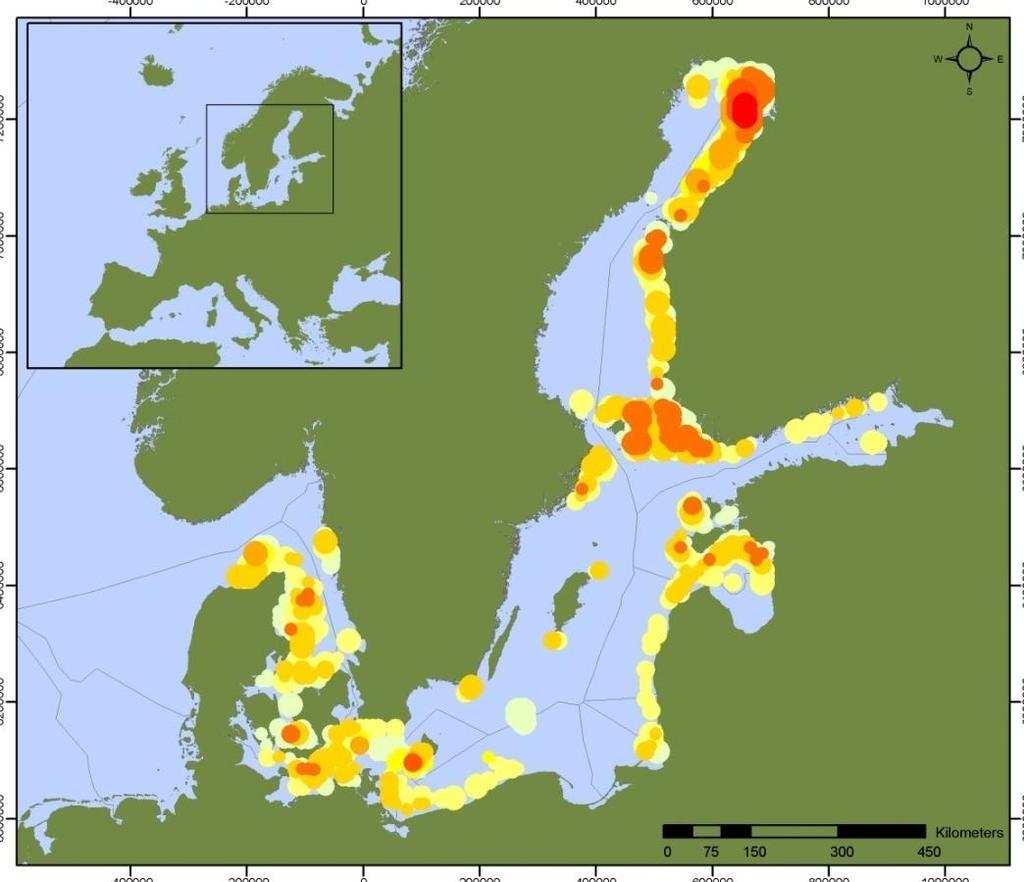 Enabling Study 1 Spatial Analysis: Results Country Banding 1 Denmark Estonia GW Capacity (All Constraints) Energy Production [TWh] (All Constraints) High 44.